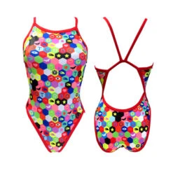 BAÑADOR NATACION MUJER HEXA FLOUR (REVOLUTION)