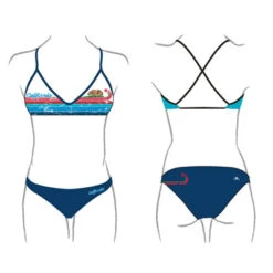 BIKINI NATACION MUJER CALIFORNIA BEAR ( PATRON MARE COMPLETO)